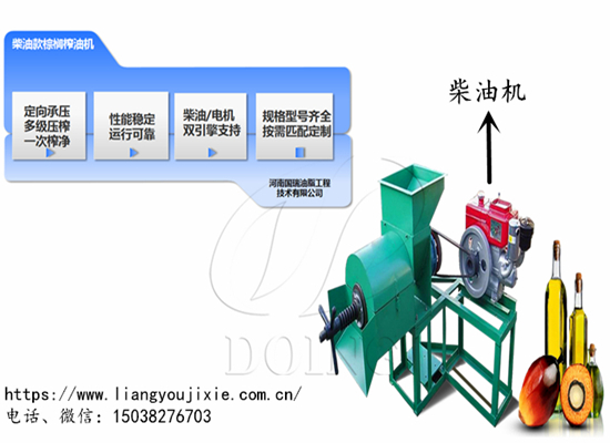 加納客戶從河南國(guó)瑞采購(gòu)一臺(tái)暢銷單品——柴油機(jī)款棕櫚榨油機(jī)！