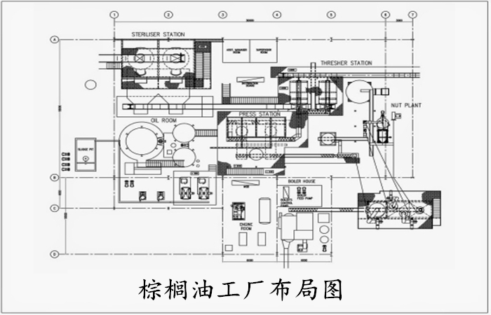 棕櫚油工廠布局圖